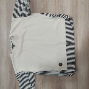 Ralph Lauren cream with strip top